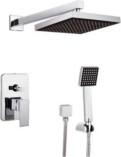 Douchekraan set regendouche handdouche 8 inch chroom