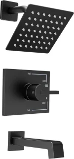 Douchekraanset Regendouche en Handdouche Mat Zwart
