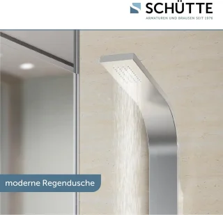 Douchepaneel 60085 roestvrijstaal met wandhouder en handdouche