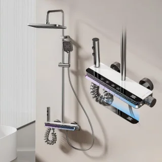 Douchepaneel met mengkraan en handdouche