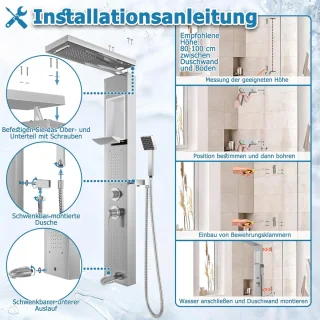 Douchepaneelsysteem