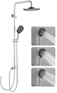 Doucherailset met regendouchekop en handdouche