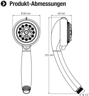 Doucheset 150 cm doucheslang
