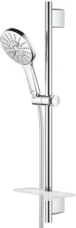 Doucheset 3 straalsoorten, handdouche, 175 cm slang, zilver