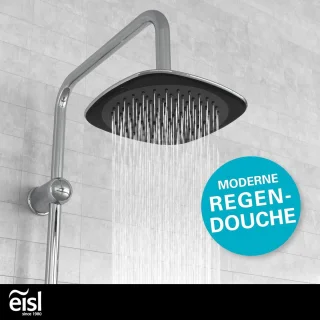 Doucheset Chroom/Zwart
