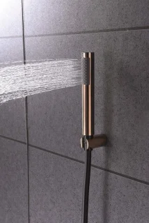 Doucheset inbouw regendouche rond 25 cm zwart, goud, roségoud