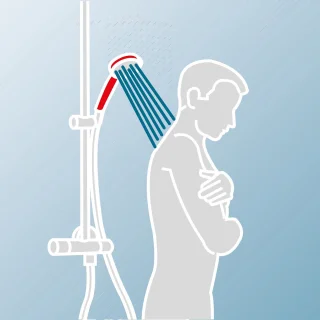 Doucheset Mat Koper Thermostaatkraan Regendouche Handdouche