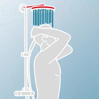 Doucheset Mat Koper Thermostaatkraan Regendouche Handdouche