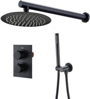 Doucheset Messing regendouche systeem thermostatische kraan