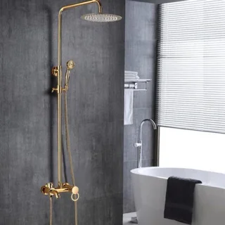 Doucheset met regendouche en handdouche