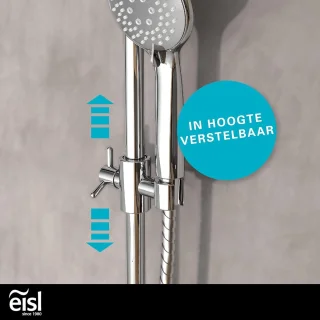 Doucheset met regendouche - wandmontage - 340mm - chroom