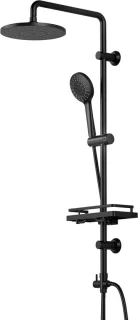 Doucheset met regenhoofddouche, inbouw, 200mm mat zwart