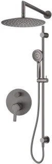 Doucheset met schuifstang - titanium