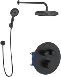 Doucheset met thermostatische inbouwkraan