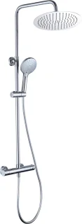 Doucheset Opbouw Thermostaatkraan Regendouche Chroom 25 cm