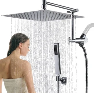 Doucheset Regendouche 30,5 cm (vierkant) met handdouche