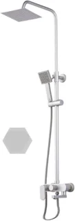 Doucheset Regendouche Aluminium Goud 1x1x1 cm
