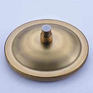 Doucheset regendouche antiek messing