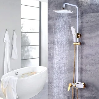 Doucheset Regendouche en Handdouche 85–125 cm Chroom