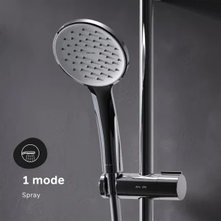 Doucheset Regendouche en Handdouche met Douchestang