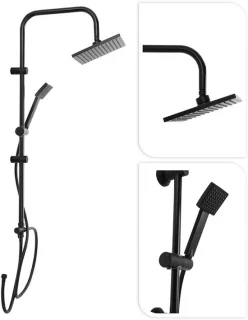 Doucheset Regendouche en Handdouche Zwart