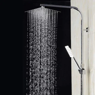 Doucheset Regendouche & Handdouche Wandmontage Chroom