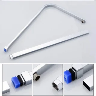 Doucheset Regendouche & Handdouche Wandmontage Chroom
