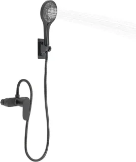 Doucheset Regendouche & Handdouche Zwart