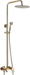 Doucheset regendouche met handdouche - goud