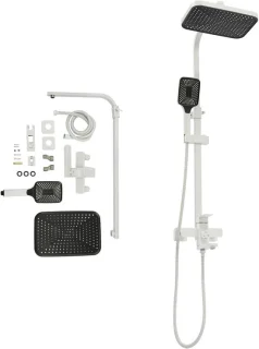 Doucheset Regendouche verstelbaar 80-110 cm wit