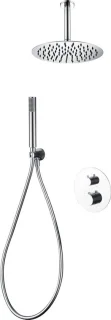 Doucheset thermostatisch 25 cm chroom