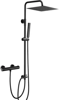 Doucheset thermostatisch zwart