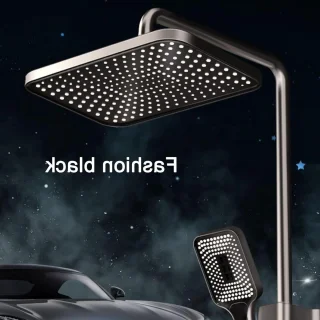 Doucheset wandmontage zwart