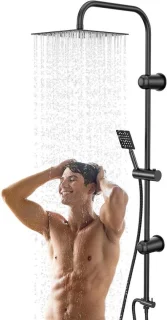 Doucheset zonder armatuur met douchestang - zilver