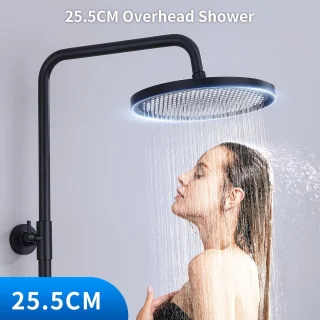 Doucheset Zwart – Regendouche en Handdouche