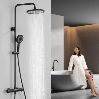 Doucheset Zwart – Regendouche en Handdouche