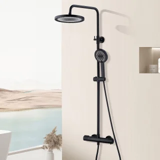 Doucheset Zwart – Regendouche en Handdouche