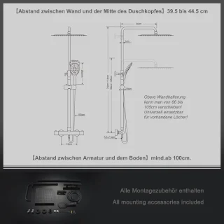 Doucheset Zwart