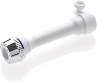 Douchestijgregelaar met handdouche 15 cm - Wit/Chroom