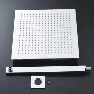 Douchesysteem 40 cm wandkraan chroom