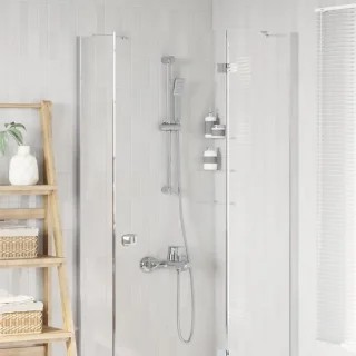 Douchesysteem 70 cm - vierkant chroom - roestvrij staal - M-winkel
