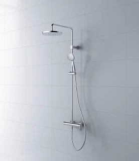 Douchesysteem - Douchekraan Douchepaneel - Ontspannen Douchen - EasyClean Kalkverwijdering - Wandmontage - Chroom