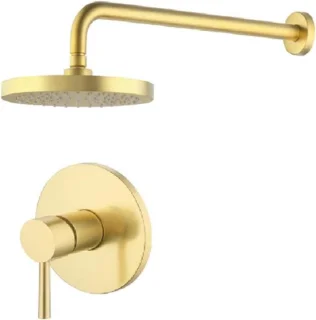 Douchesysteem inbouw regendouchekraan set 20 cm matzwart