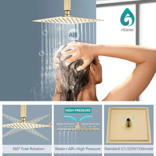 Douchesysteem Kranenset Plafondmontage
