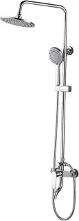 Douchesysteem messing regendoucheset kraan 80-120 cm chroom