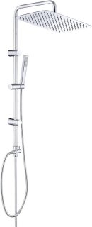 De Douchesysteem met hoofddouche 35x25 cm in één oogopslag