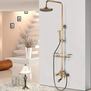 Douchesysteem met regendouche en handdouche