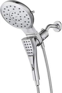 Douchesysteem met regendouche en handdouche, chroom