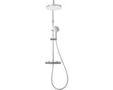 Douchesysteem met thermostaat - 220 mm roestvrijstalen hoofddouche