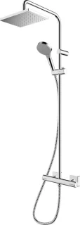 Douchesysteem met Thermostaat Regendouche Set 230x170 mm Chroom